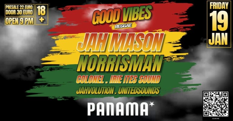 Good Vibes Reggae Jan. 19th, 2024 @ Amsterdam, NL