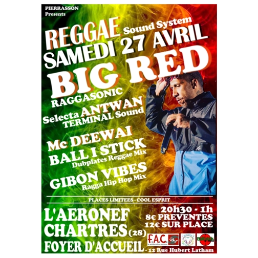 Big Red – April 27th, 2024 @ Foyer d’Accueil Chatrain (France)